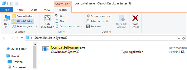 microsoft compatibility telemetry