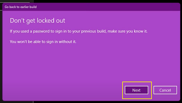 warning to remember Windows 10 key