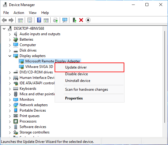 update graphic driver
